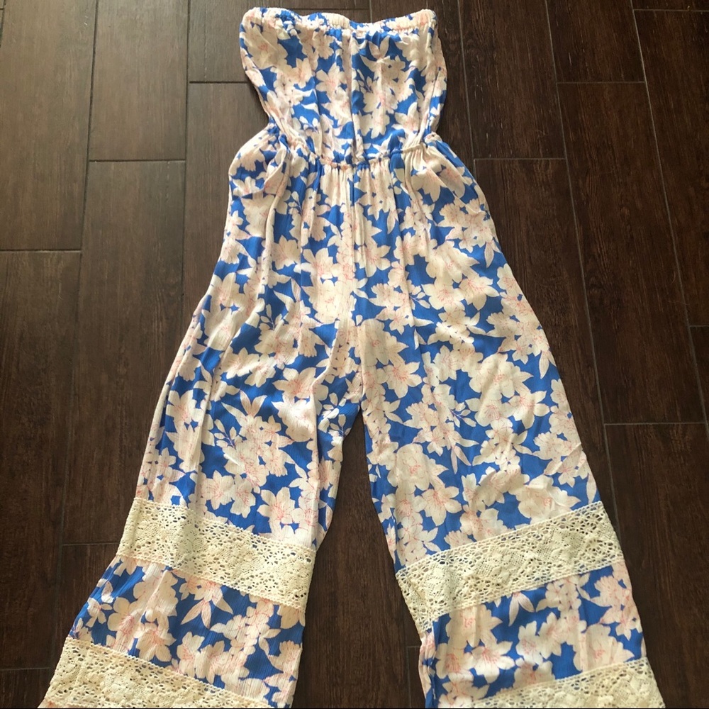 Strapless summer jumpsuit